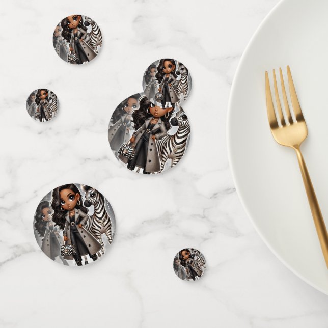 Animal Kingdom Couture Zebra Table Confetti (Group)