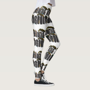 Animal Kingdom Logo With Animals, White Leggings