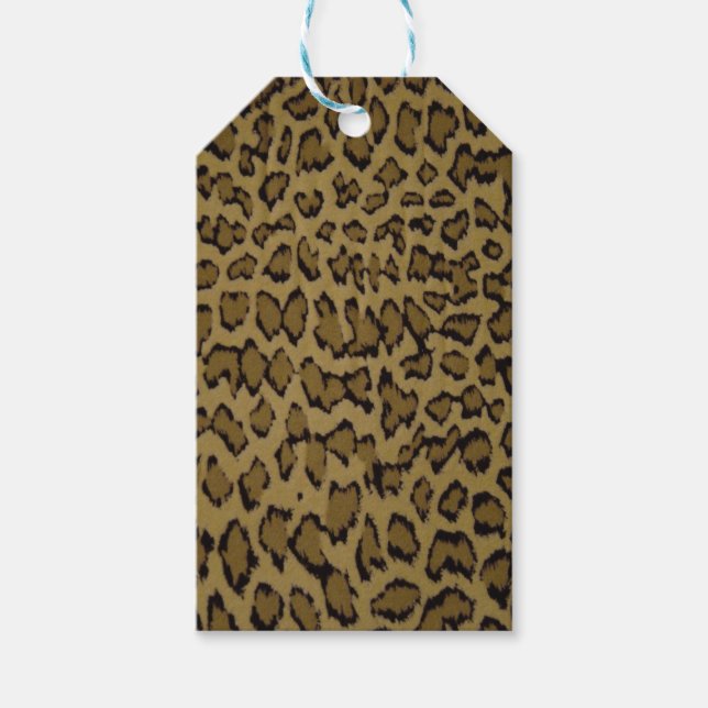 ANIMAL LEOPARD PRINT GIFT TAGS (Front)