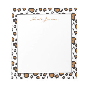 Animal Leopard Print Personalized Notepad