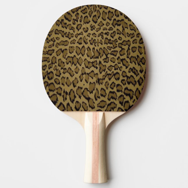 ANIMAL LEOPARD PRINT PING PONG PADDLE (Front)