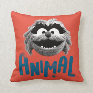 Animal - Let's Rock Throw Pillow