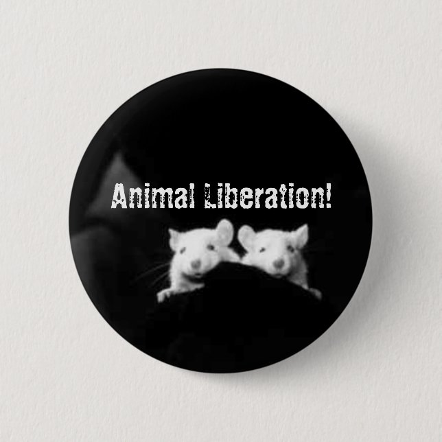 Animal Liberation! 2 Inch Round Button (Front)
