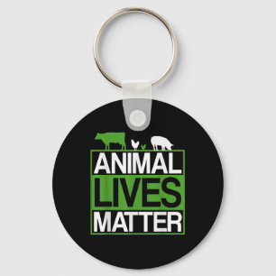 Animal Lives Animal Protection Vegetarians Environ Keychain