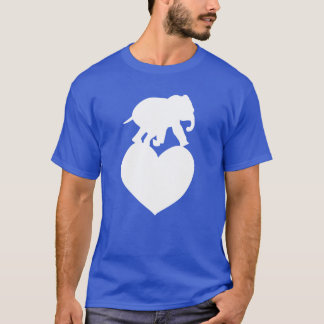 Animal love heart elephant girl T-Shirt