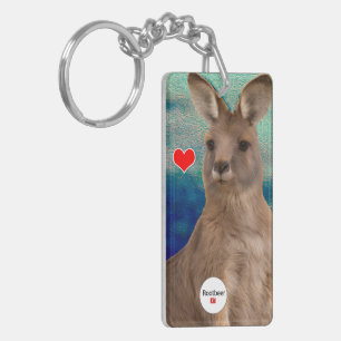 Animal Love - Kangaroo Love Keychain