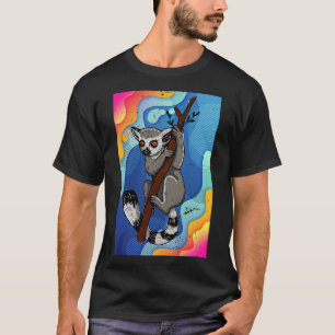 Animal Lover Colourful Lemur T-Shirt