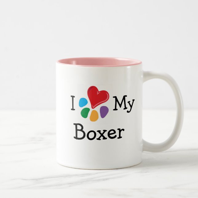 Animal Lover_I Heart My Boxer Two-Tone Coffee Mug (Right)