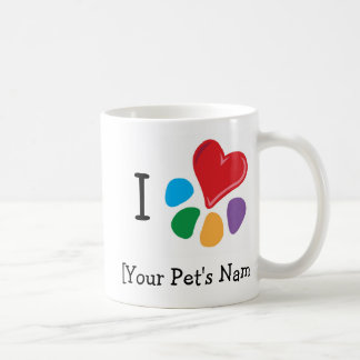 Animal Lover_I Heart template two-tone Coffee Mug