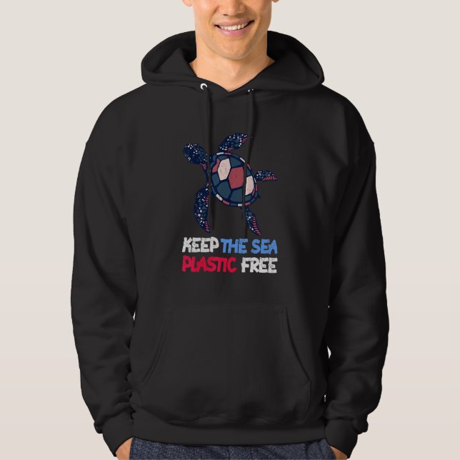 Animal Lover Ocean Turtle Hoodie (Front)