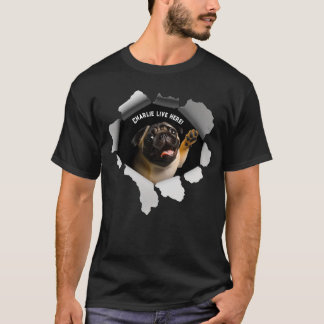Animal Lover Paper Tone Pug Life Gift T-Shirt