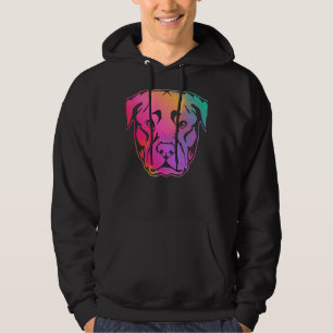 Animal Lover Pet Owner Pitbull Face Hoodie