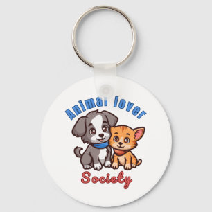 Animal lover society for animal lover keychain
