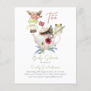 Animal Magic Tea Party Baby Shower Budget