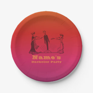 Animal Magnetism - 7"or 9" CHANGE COLOR Bachelor / Paper Plate