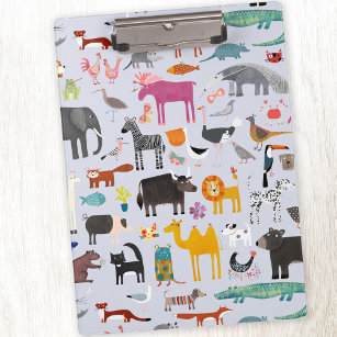 Animal Menagerie Clipboard