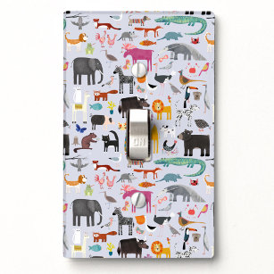 Animal Menagerie Light Switch Cover