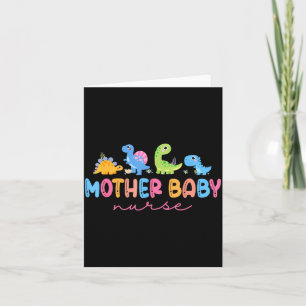 Animal Mother Baby Nurse Dinosaur Stpartum Rn Ob N Card