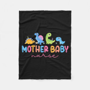 Animal Mother Baby Nurse Dinosaur Stpartum Rn Ob N Fleece Blanket
