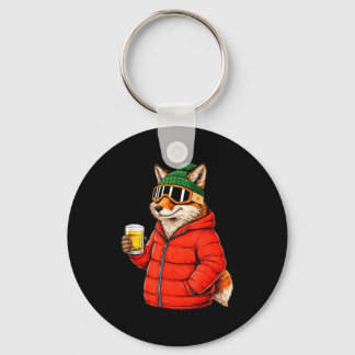 Animal motifs fox party après ski shirt skiingAnim Keychain