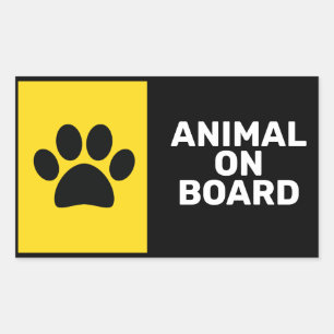 Animal On Board Sticker