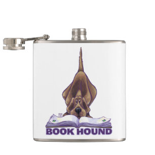 Animal Parade Book Hound Hip Flask