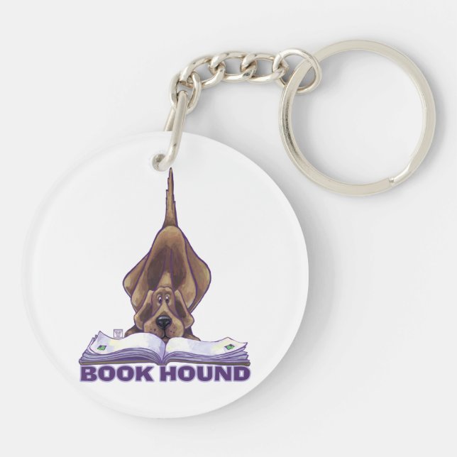 Animal Parade Book Hound Keychain (Back)