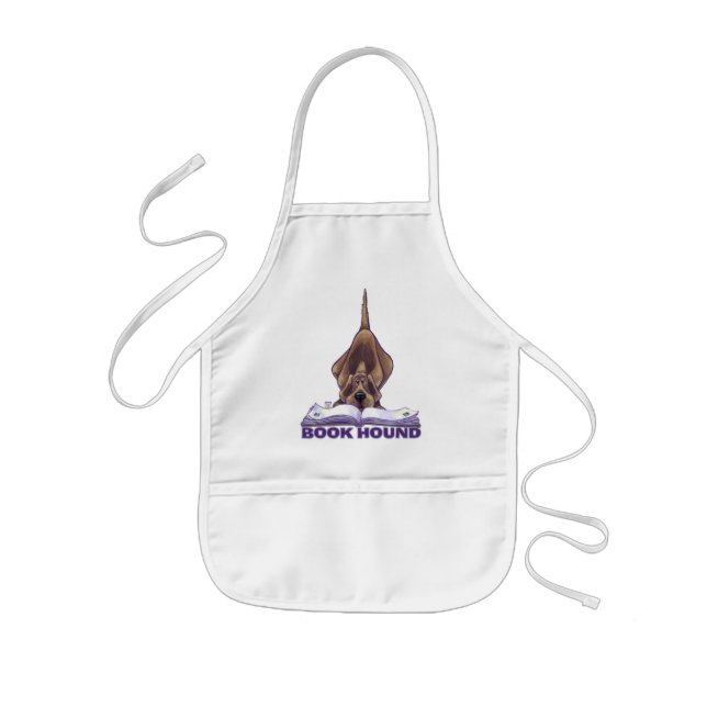 Animal Parade Book Hound Kids Apron (Front)