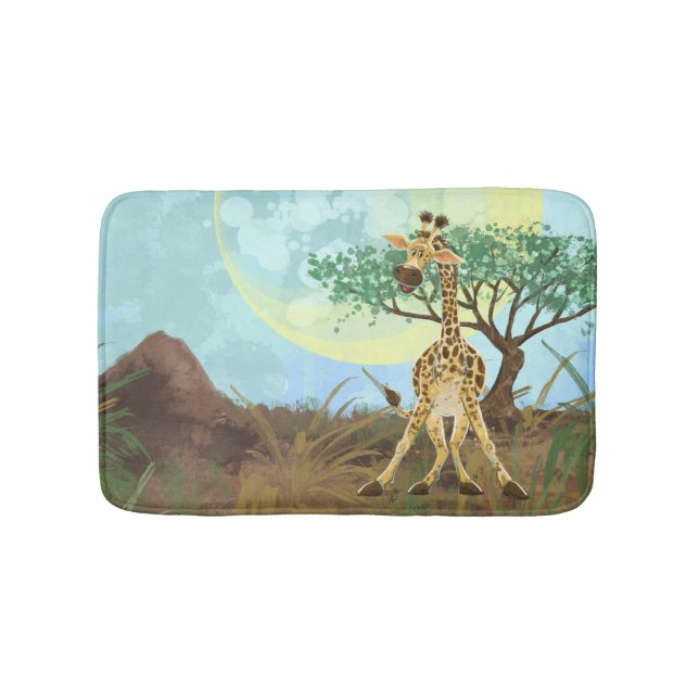 Animal Parade Giraffe Bath Mat (Front)