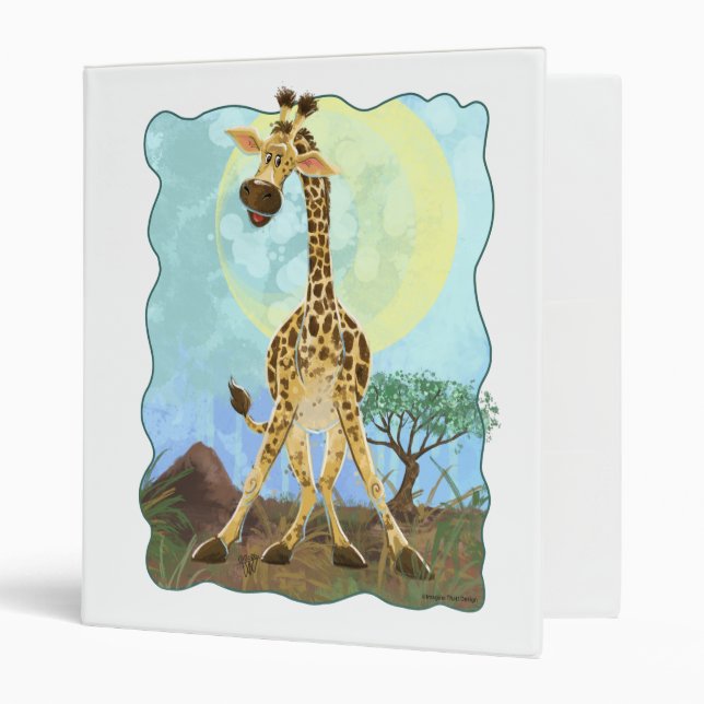 Animal Parade Giraffe Binder (Front/Inside)