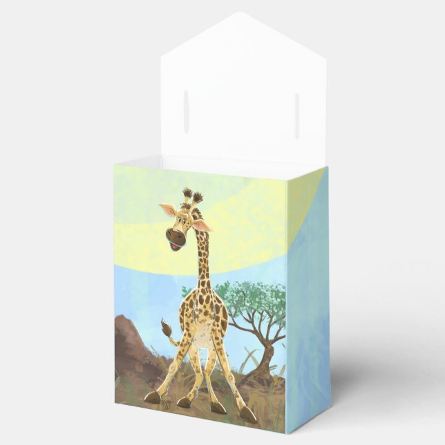 Animal Parade Giraffe Favor Box (Opened)