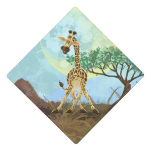 Animal Parade Giraffe Graduation Cap Topper