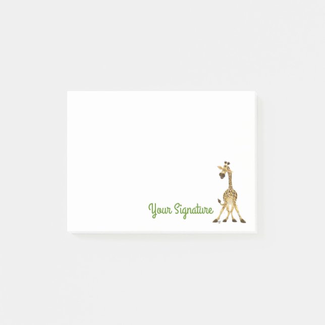 Animal Parade Giraffe Post-it Notes (Front)
