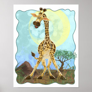 Animal Parade Giraffe Poster