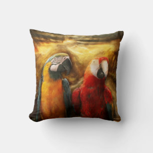 Animal - Parrot - Parrot-dise Throw Pillow