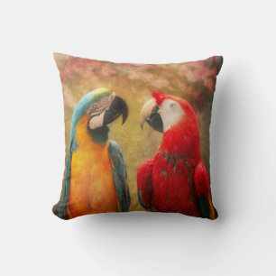 Animal - Parrot - We'll always have parrots Throw Pillow
