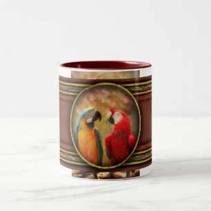 Animal - Parrot - We'll always have parrots Two-Tone Coffee Mug