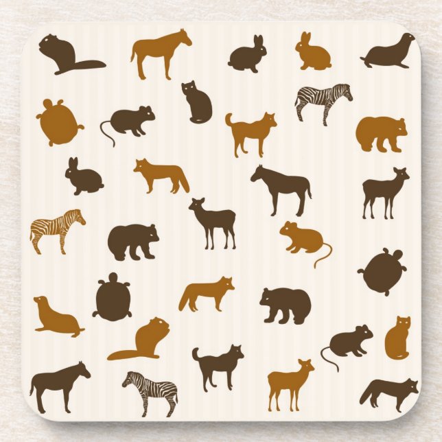 Animal pattern 1 coaster (Front)
