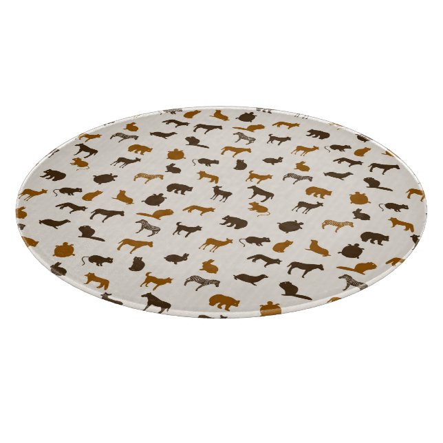 Animal pattern 1 cutting board (Corner)