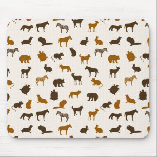 Animal pattern 1 mouse pad