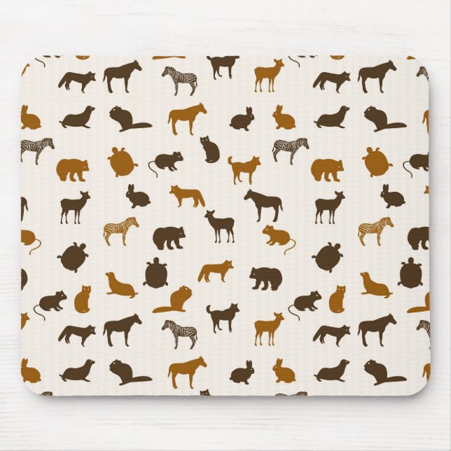 Animal pattern 1 mouse pad (Front)