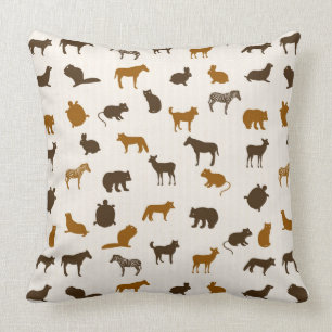 Animal pattern 1 throw pillow