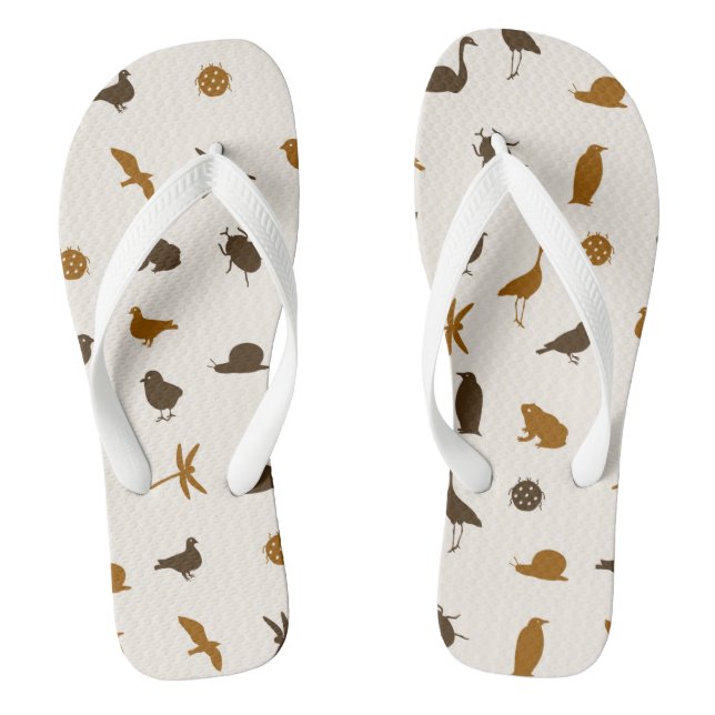 Animal pattern 2 flip flops (Footbed)