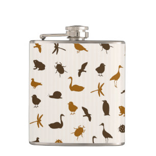 Animal pattern 2 hip flask