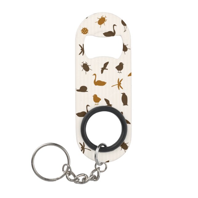 Animal pattern 2 mini bottle opener (Front)