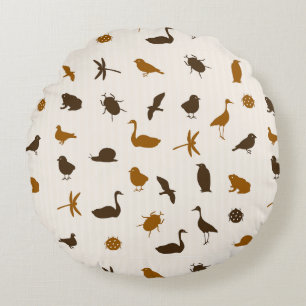 Animal pattern 2 round pillow