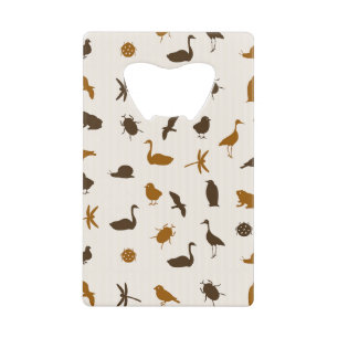 Animal pattern 2 wallet bottle opener