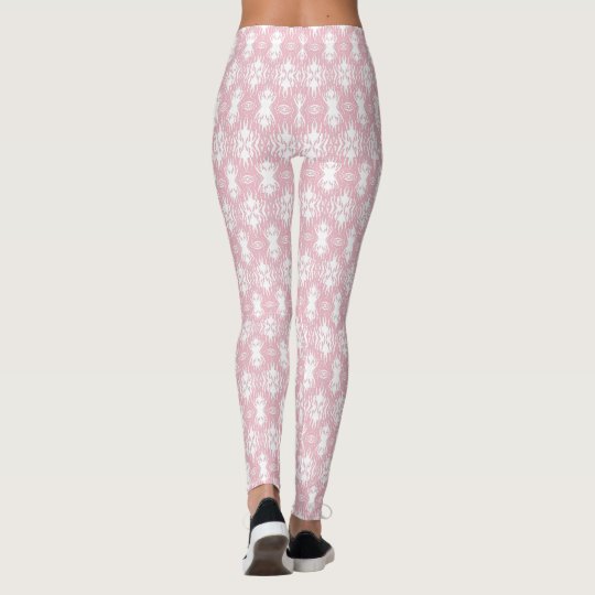 Animal Pattern#30 Designer Tights Legging White