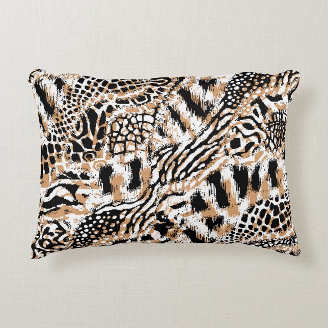 Animal pattern design. Modern leopard pattern desi Accent Pillow (Front)
