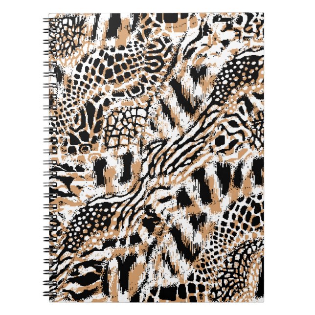 Animal pattern design. Modern leopard pattern desi Notebook (Front)